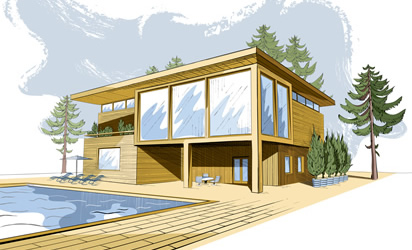 liberté architecturale avec le bois